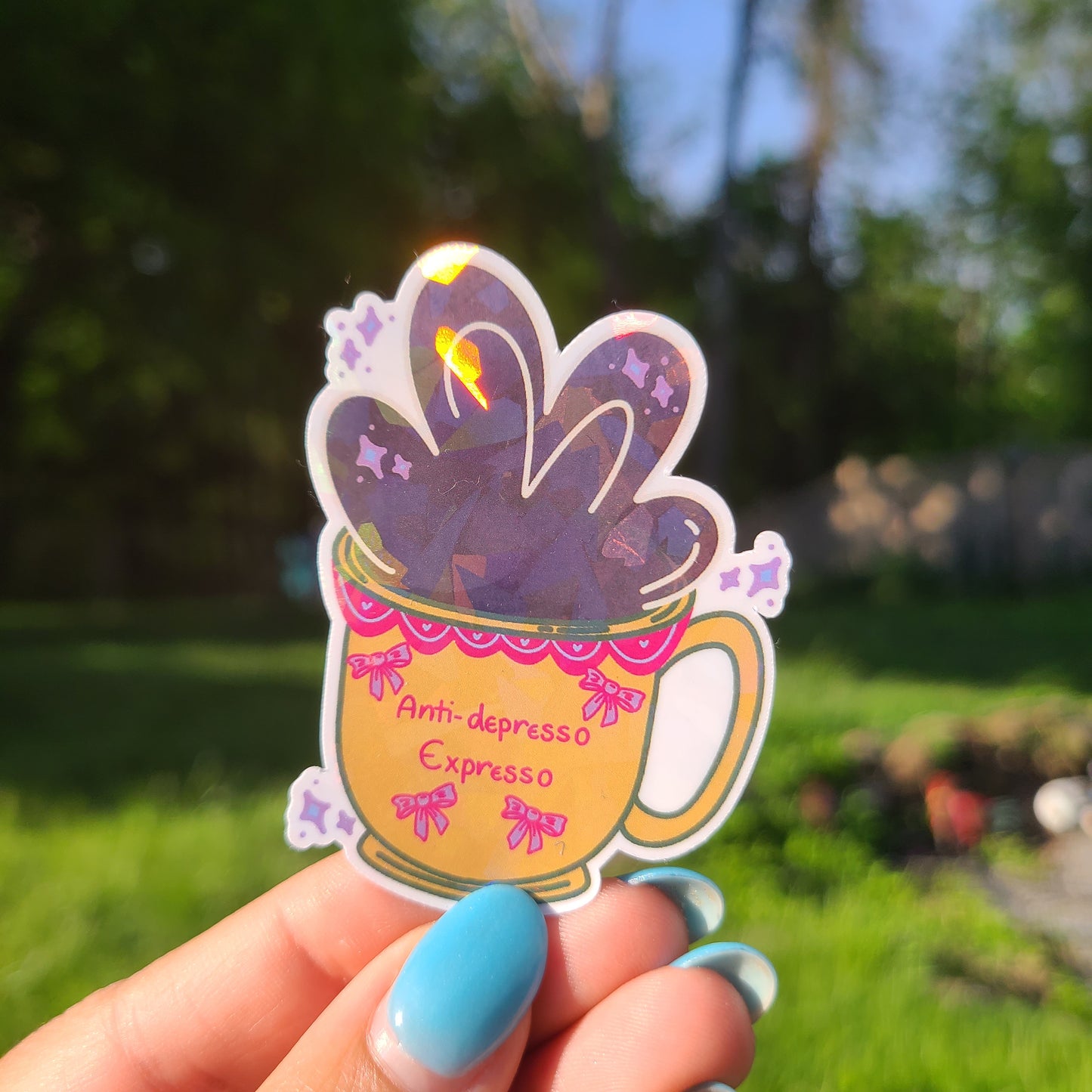 Anti depresso espresso sticker