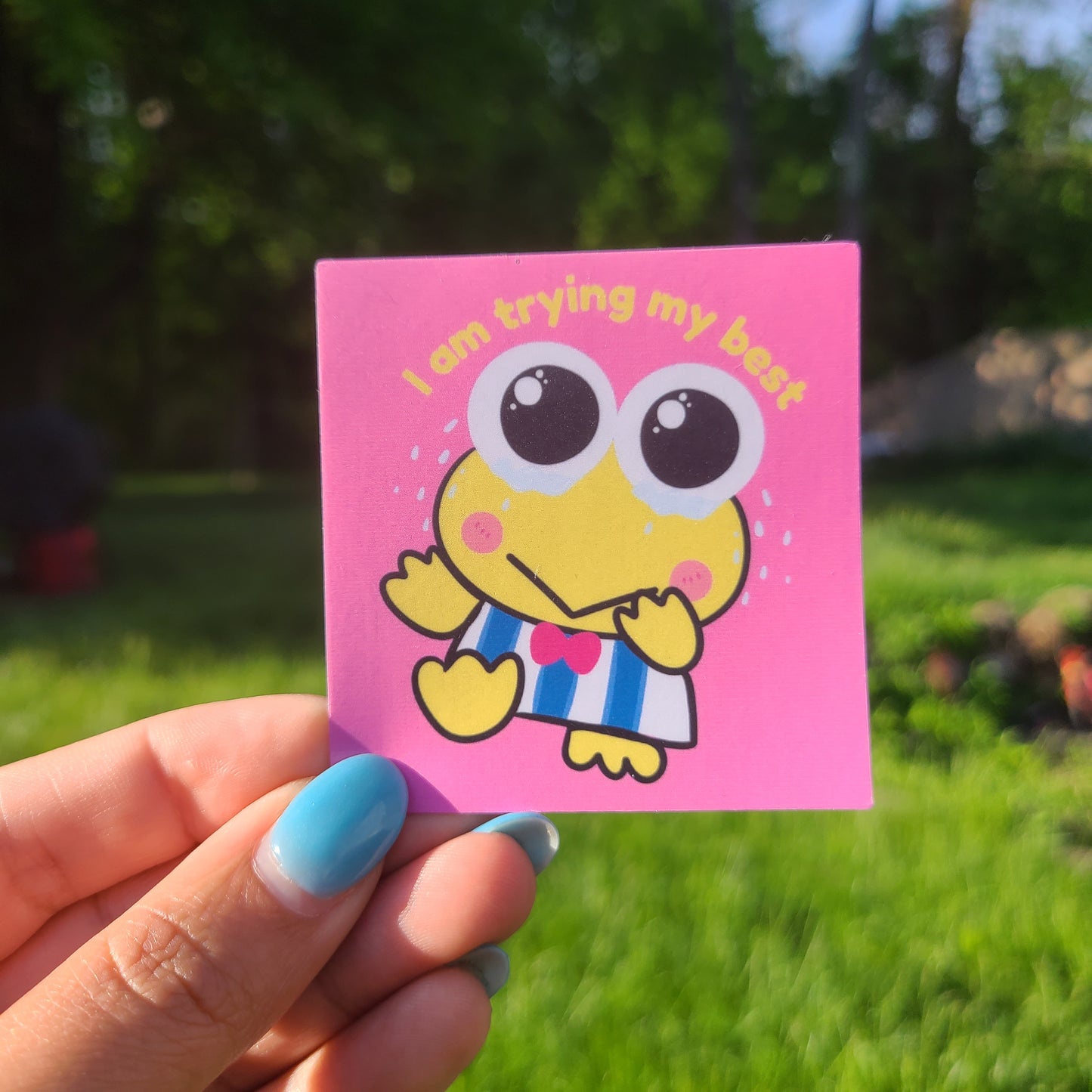 Trying My Best Sticker