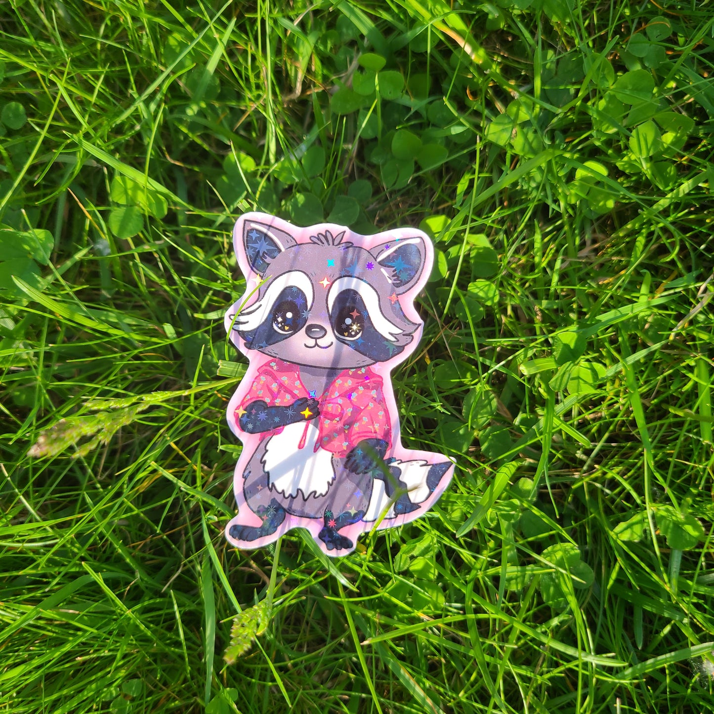 Cottagecore Raccoon Sticker