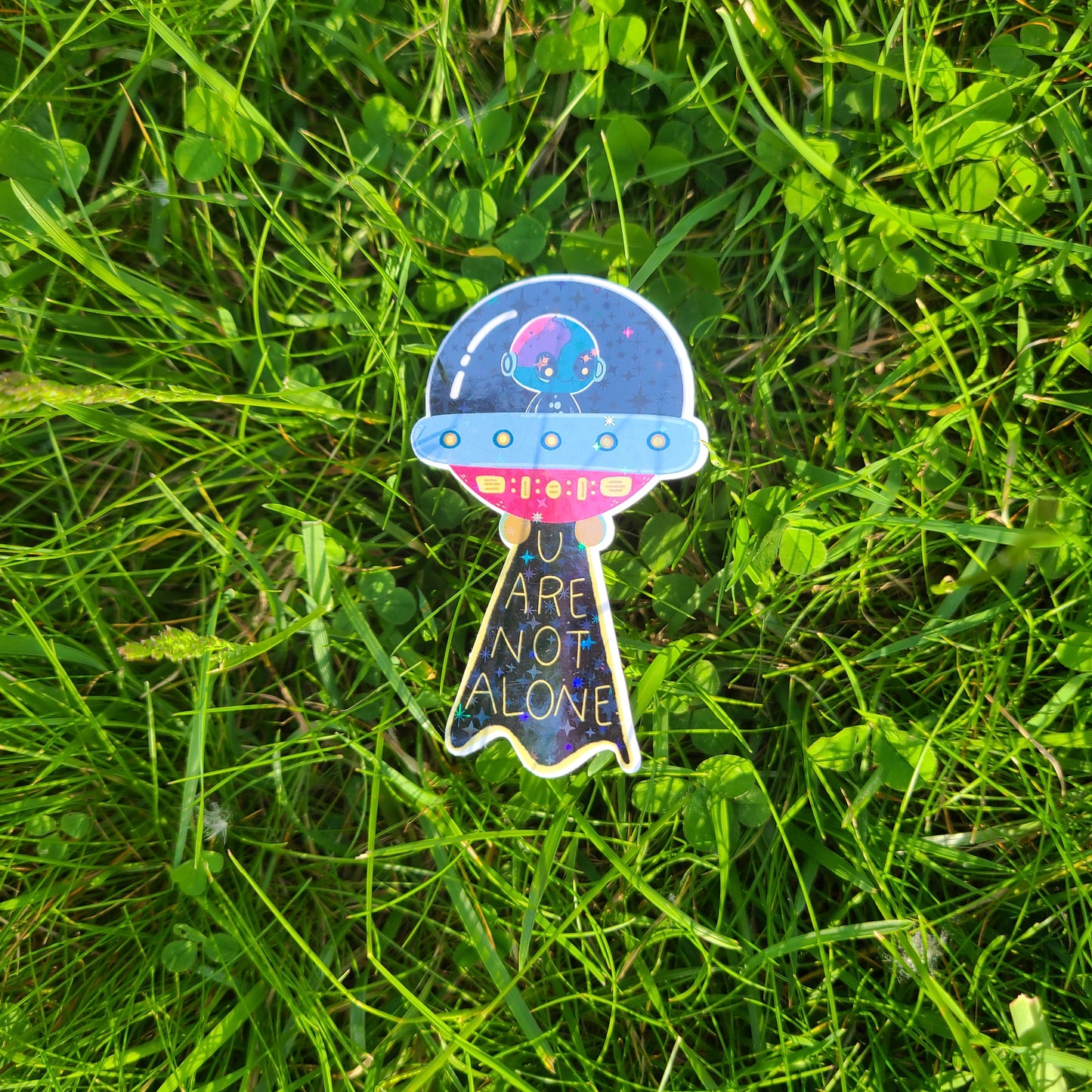 U are not alone Sticker