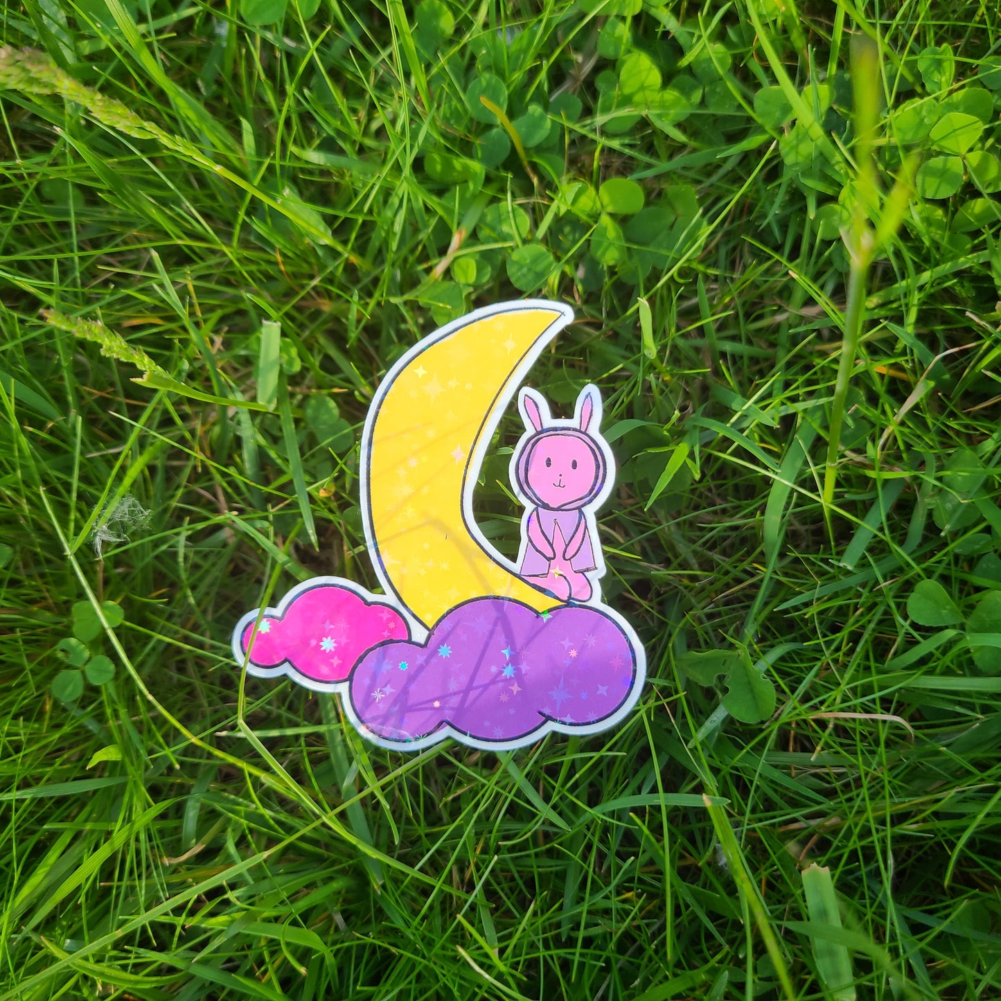 Moon Bunny Sticker