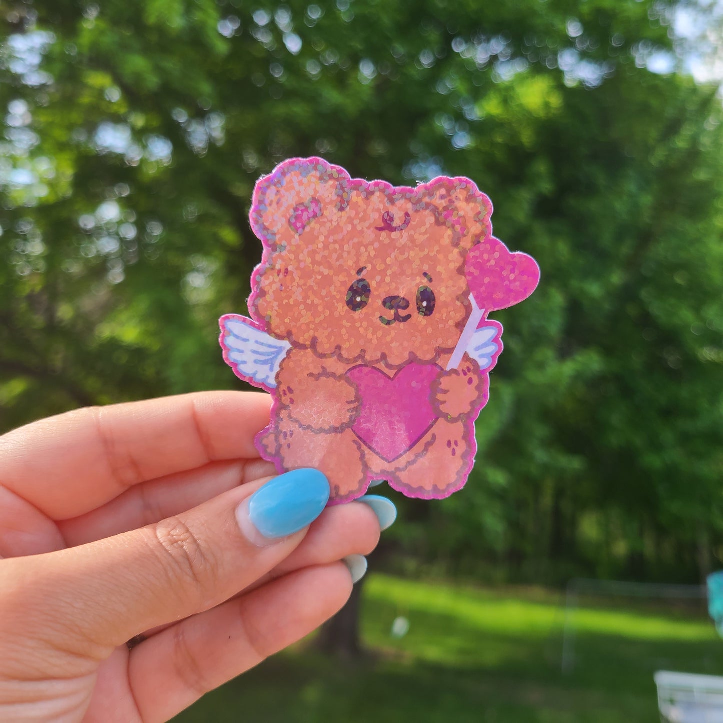 Cupid Bear Sticker