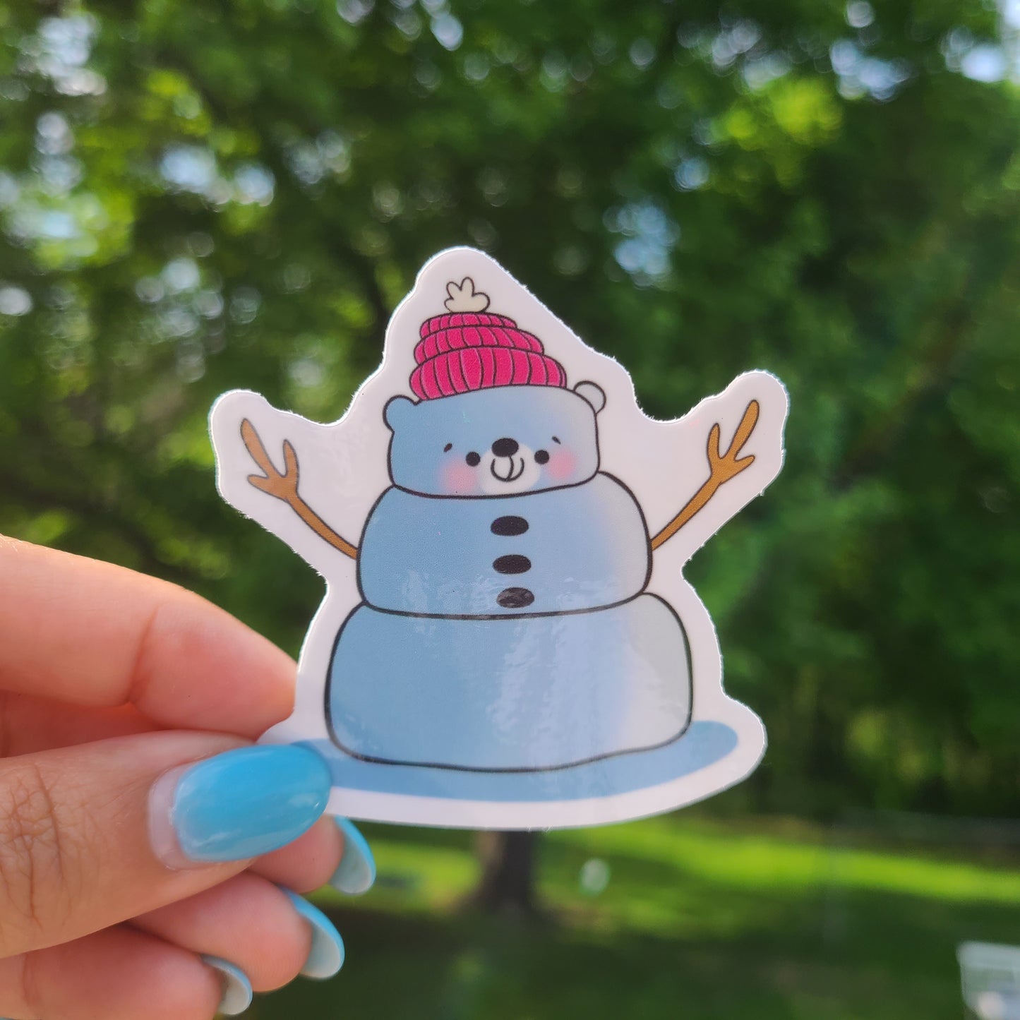 Snow Bear Vinyl Sticker