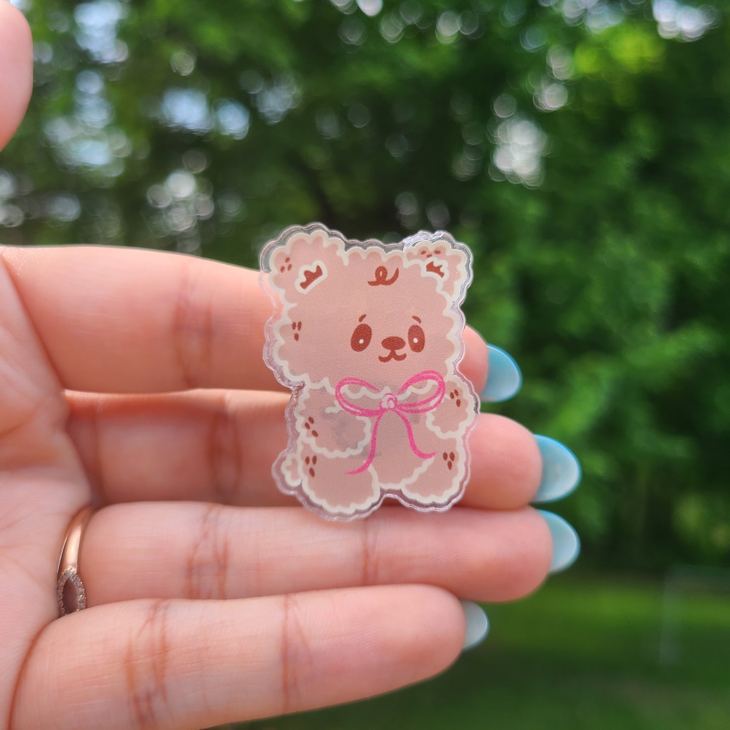 Cuddles the Coquette Bear Pin