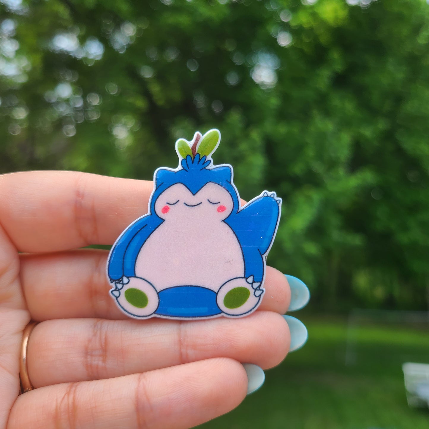 Snoring Blueberry Pin