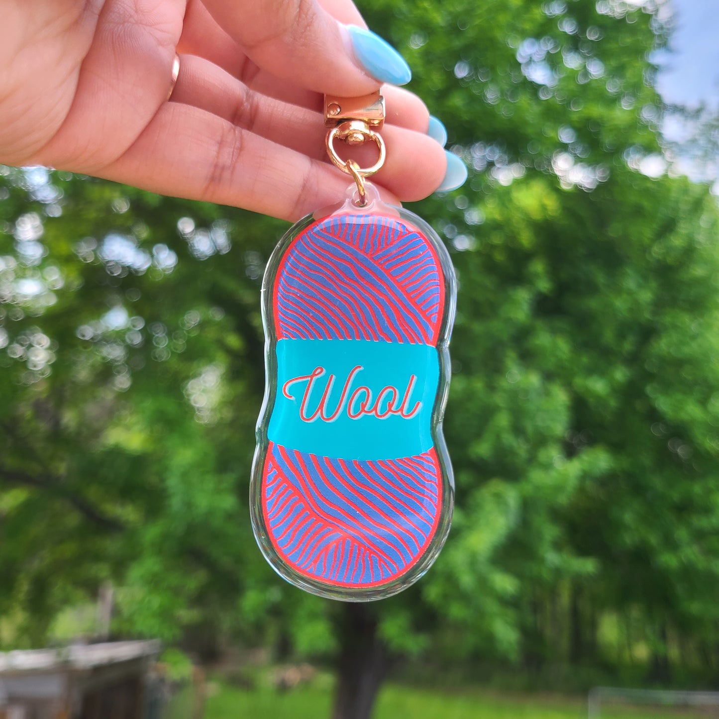 Wool Skein Keychains