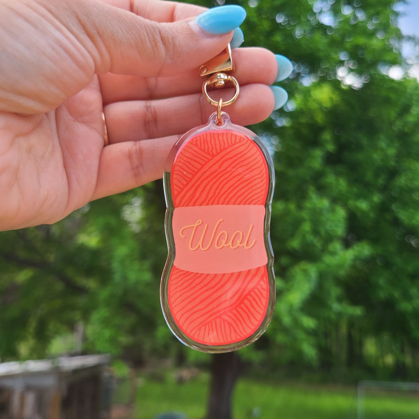 Wool Skein Keychains