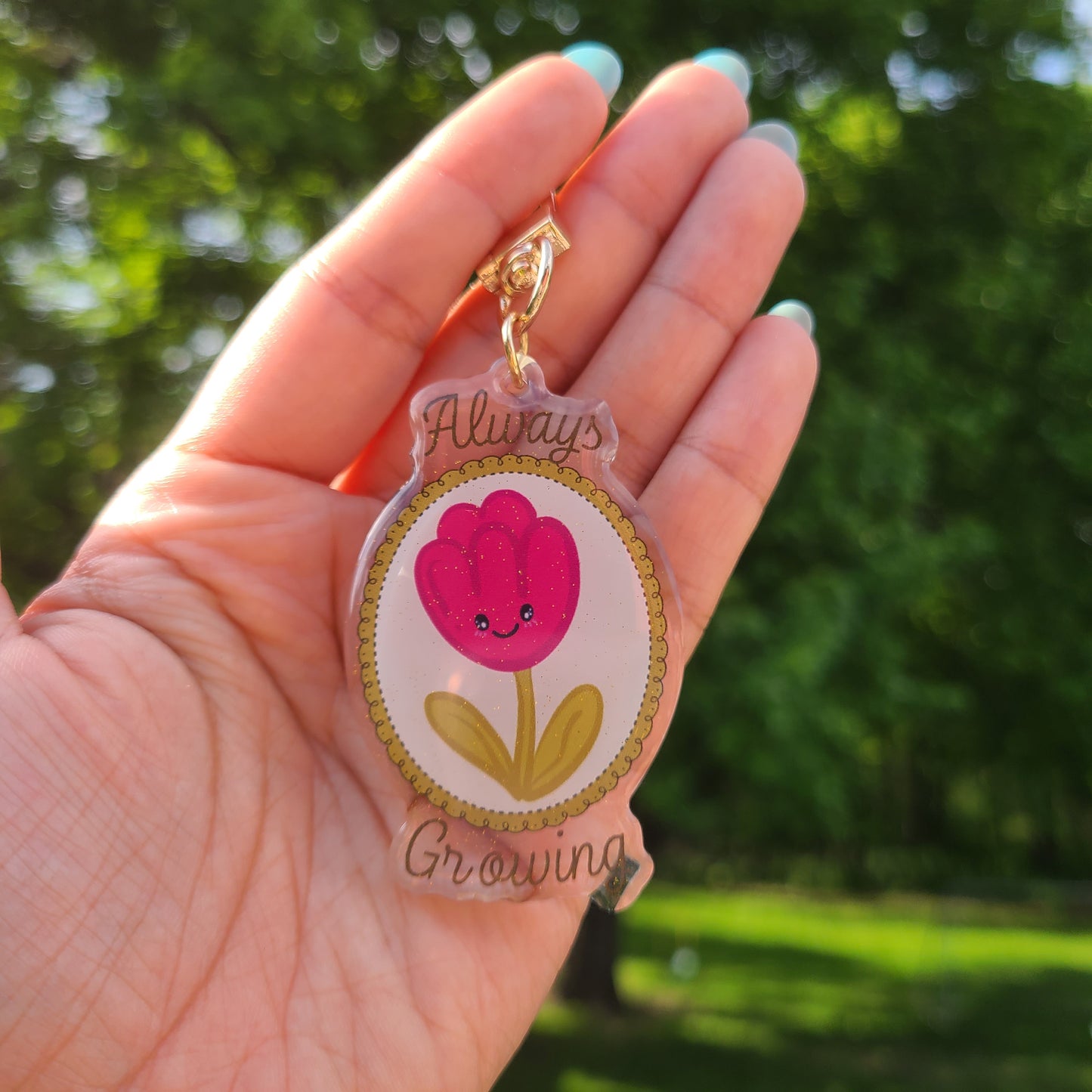 Always Growing Tulip Keychain