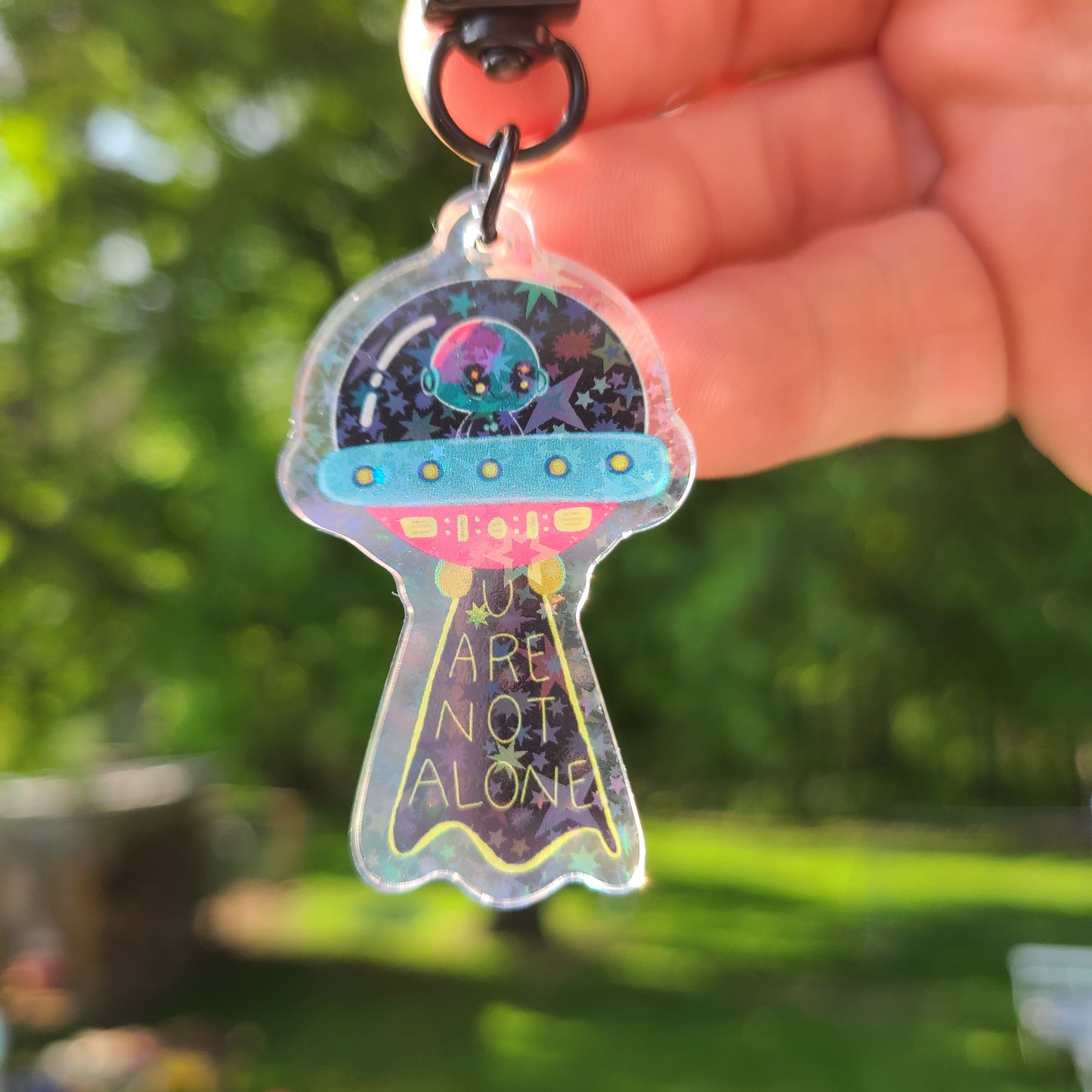 U Are Not Alone Keychain
