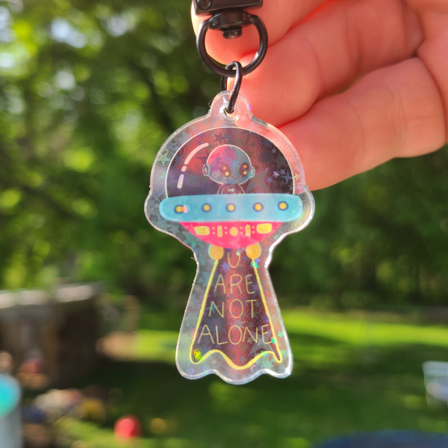 U Are Not Alone Keychain