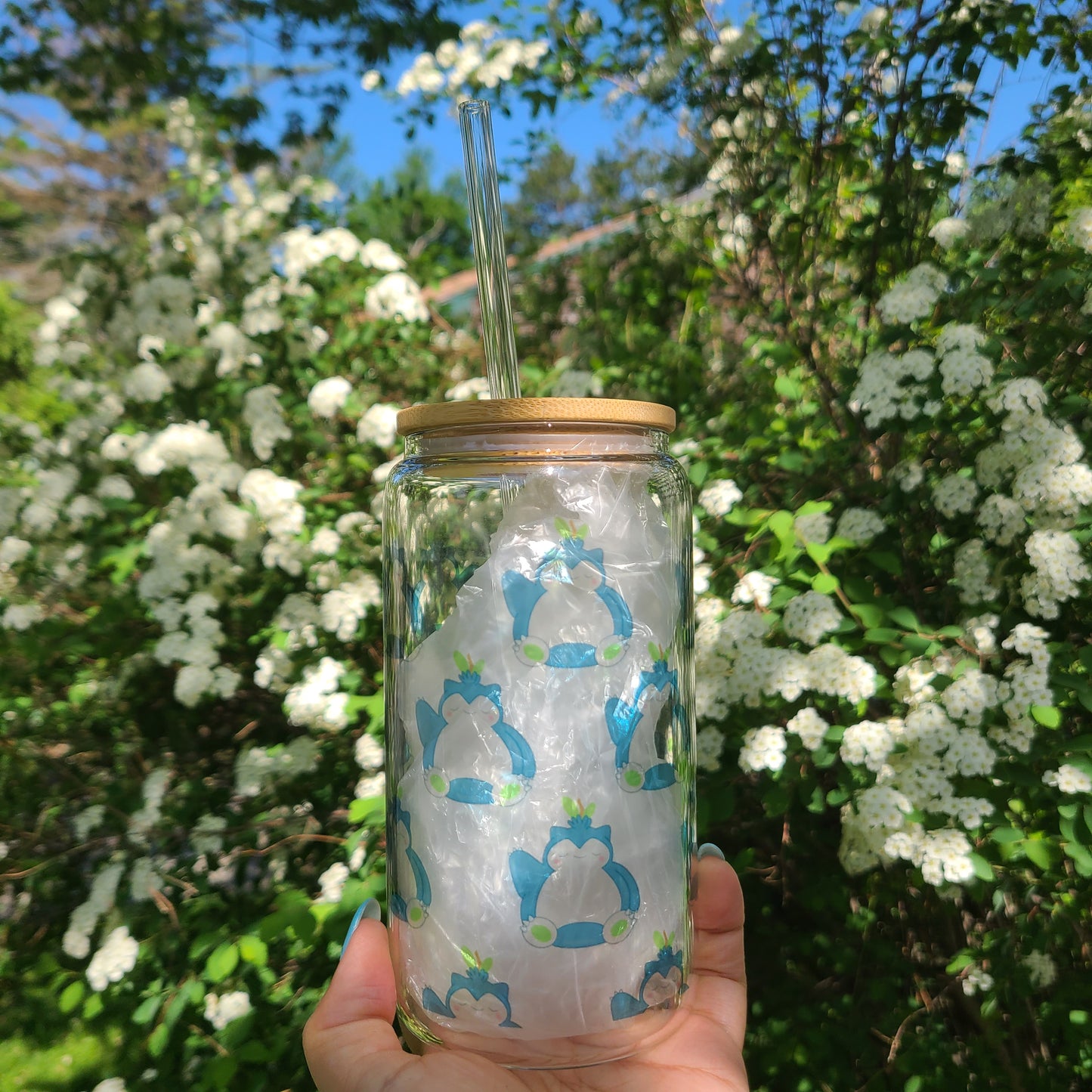 Snoring Blueberry tumbler