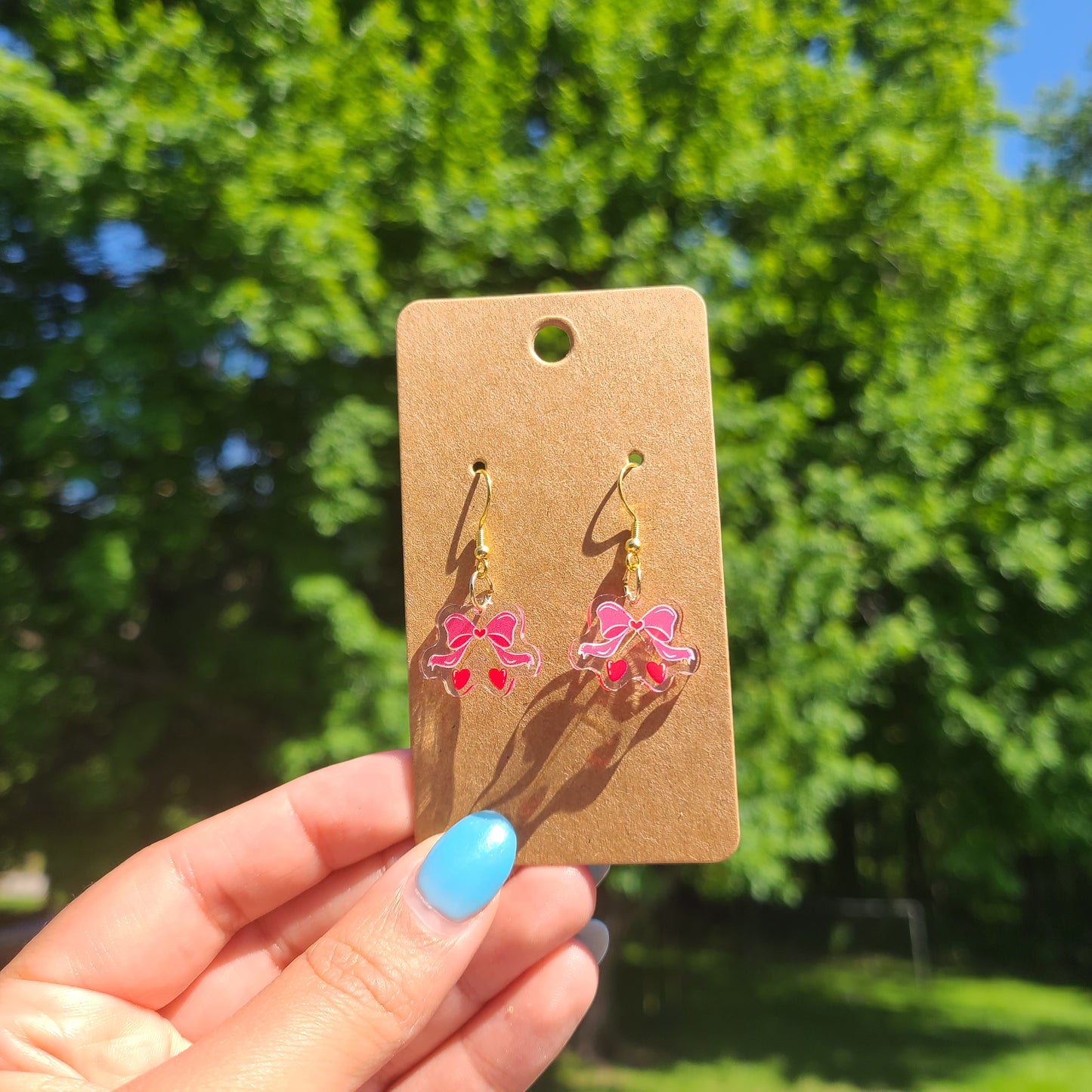 Cherry Bow Earrings