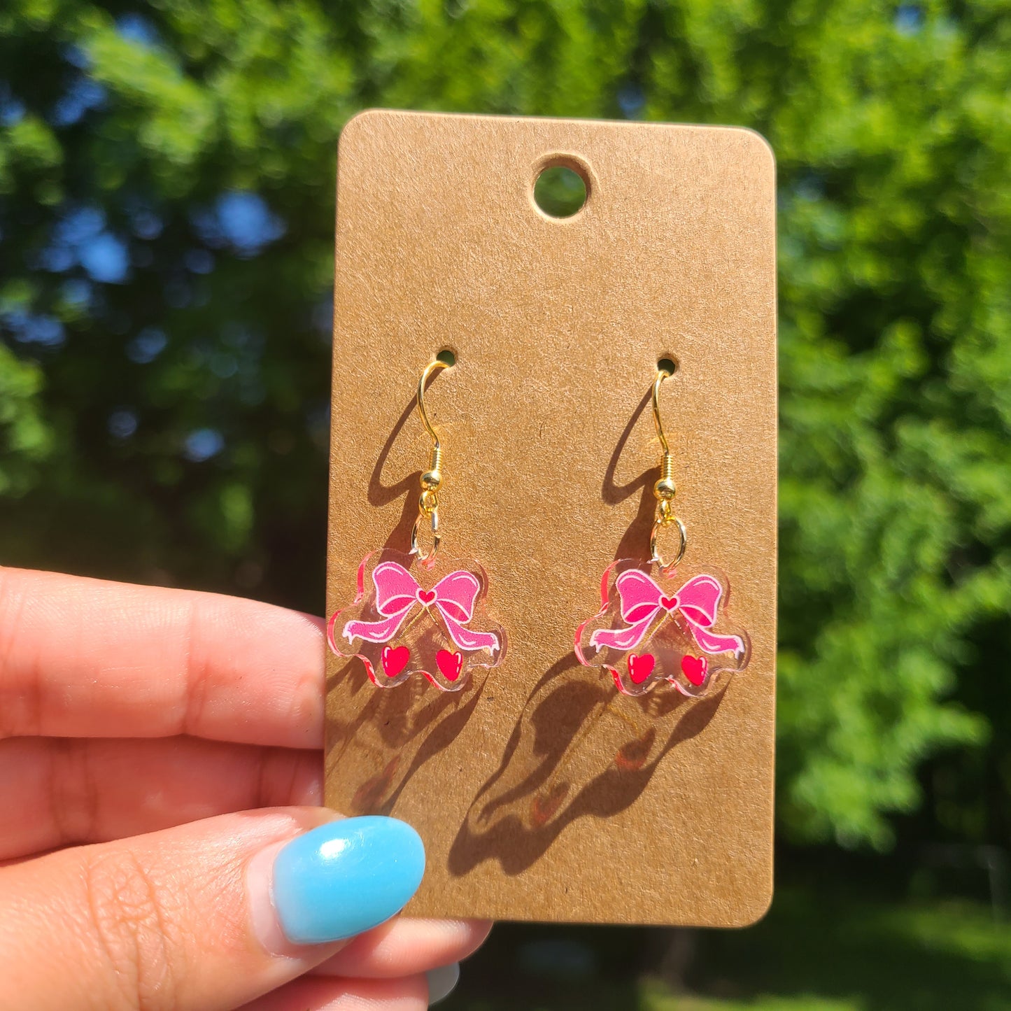 Cherry Bow Earrings