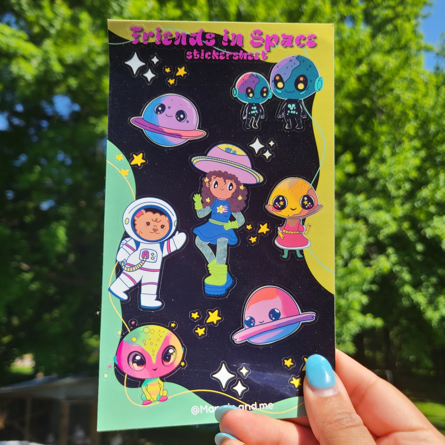 Friends in Space Stickersheet