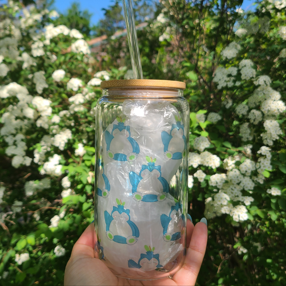 Snoring Blueberry tumbler
