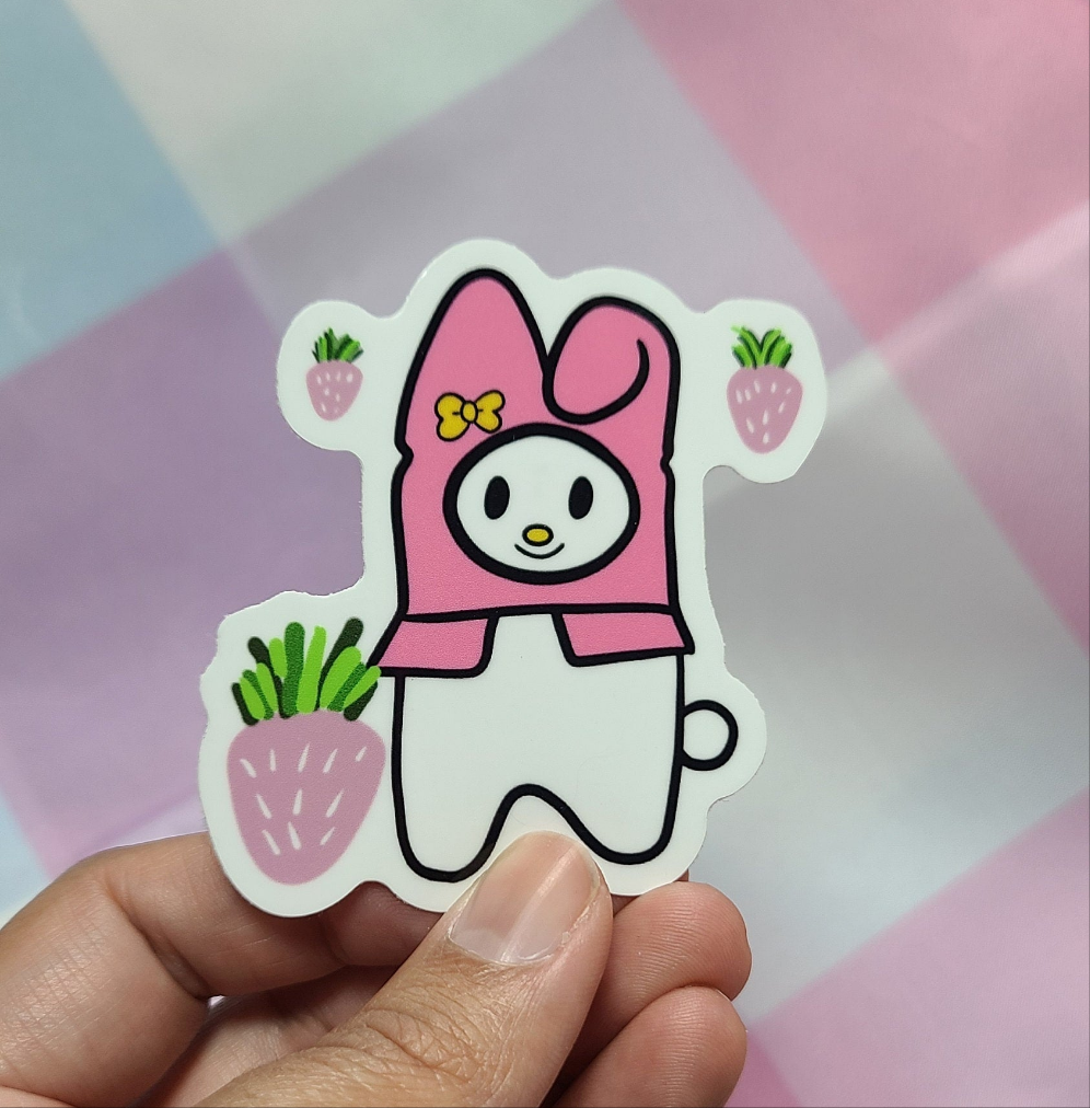 There's a Bunny Among Us Vinyl Sticker