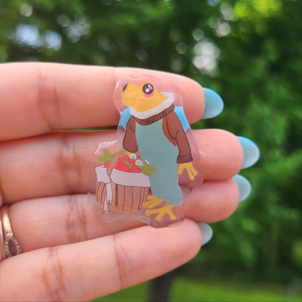 Picnic Frog Pin