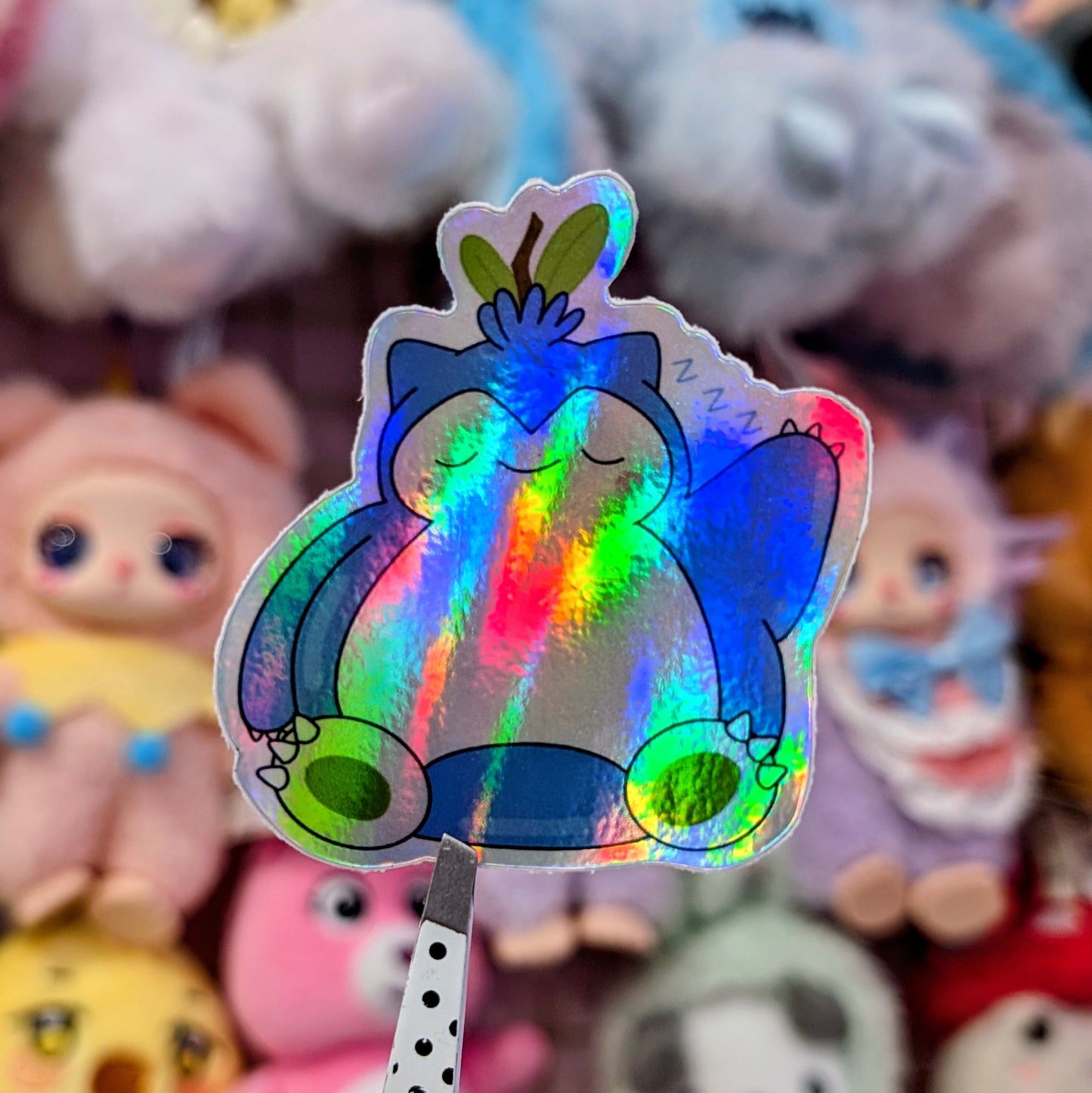 Snoring Blueberry Sticker