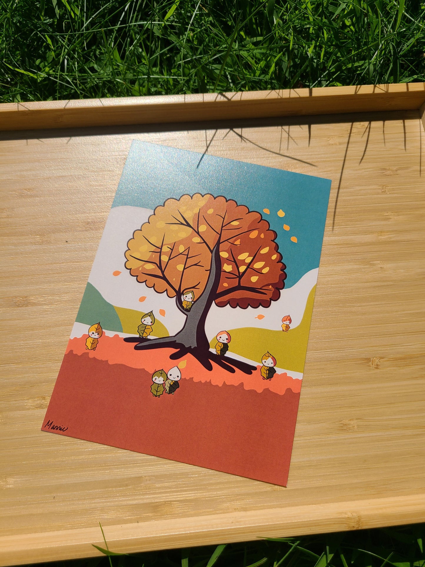 Autumn Tree Art Print 5x7in