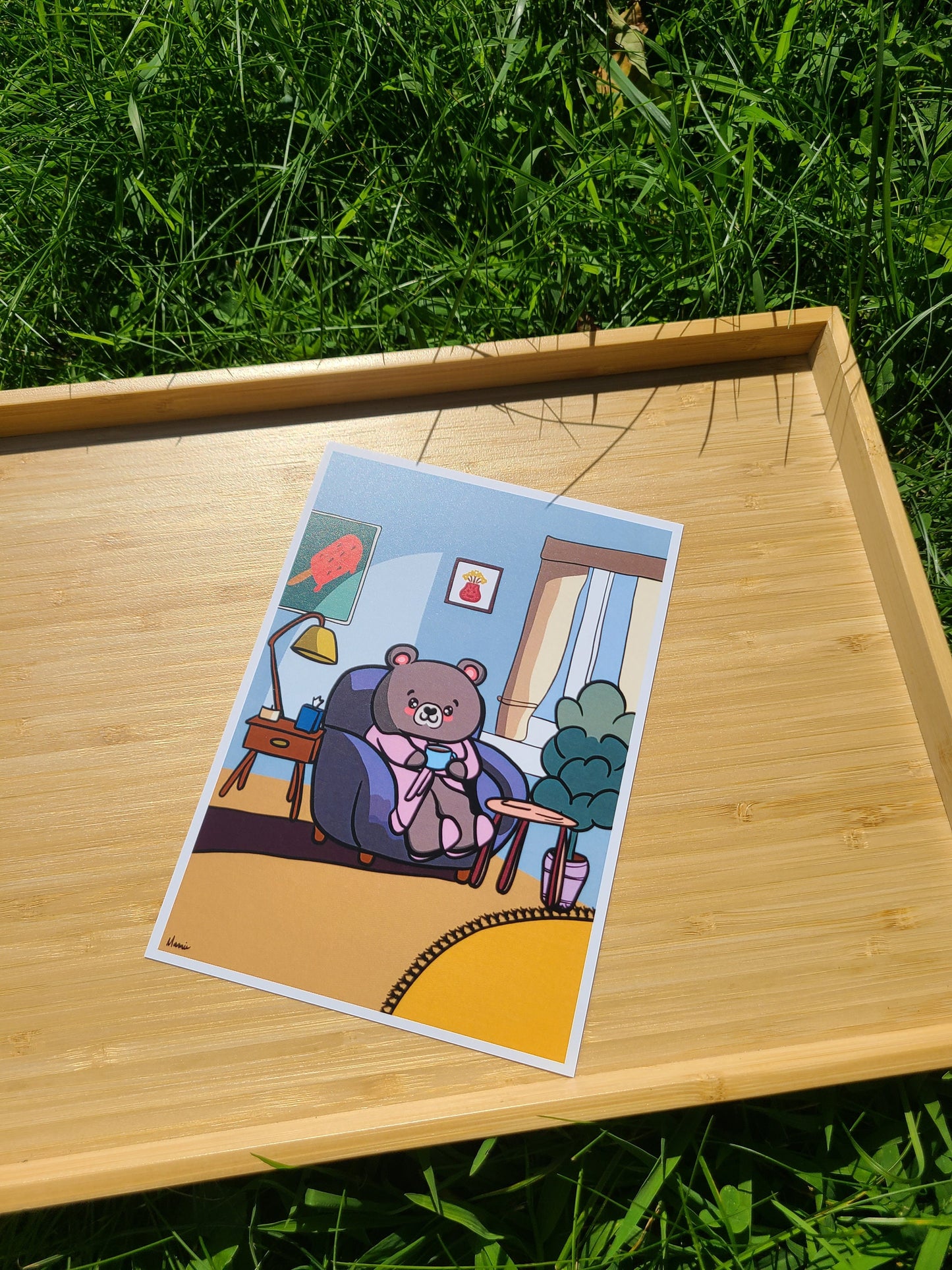 Sunday Morning Art Print 5x7in