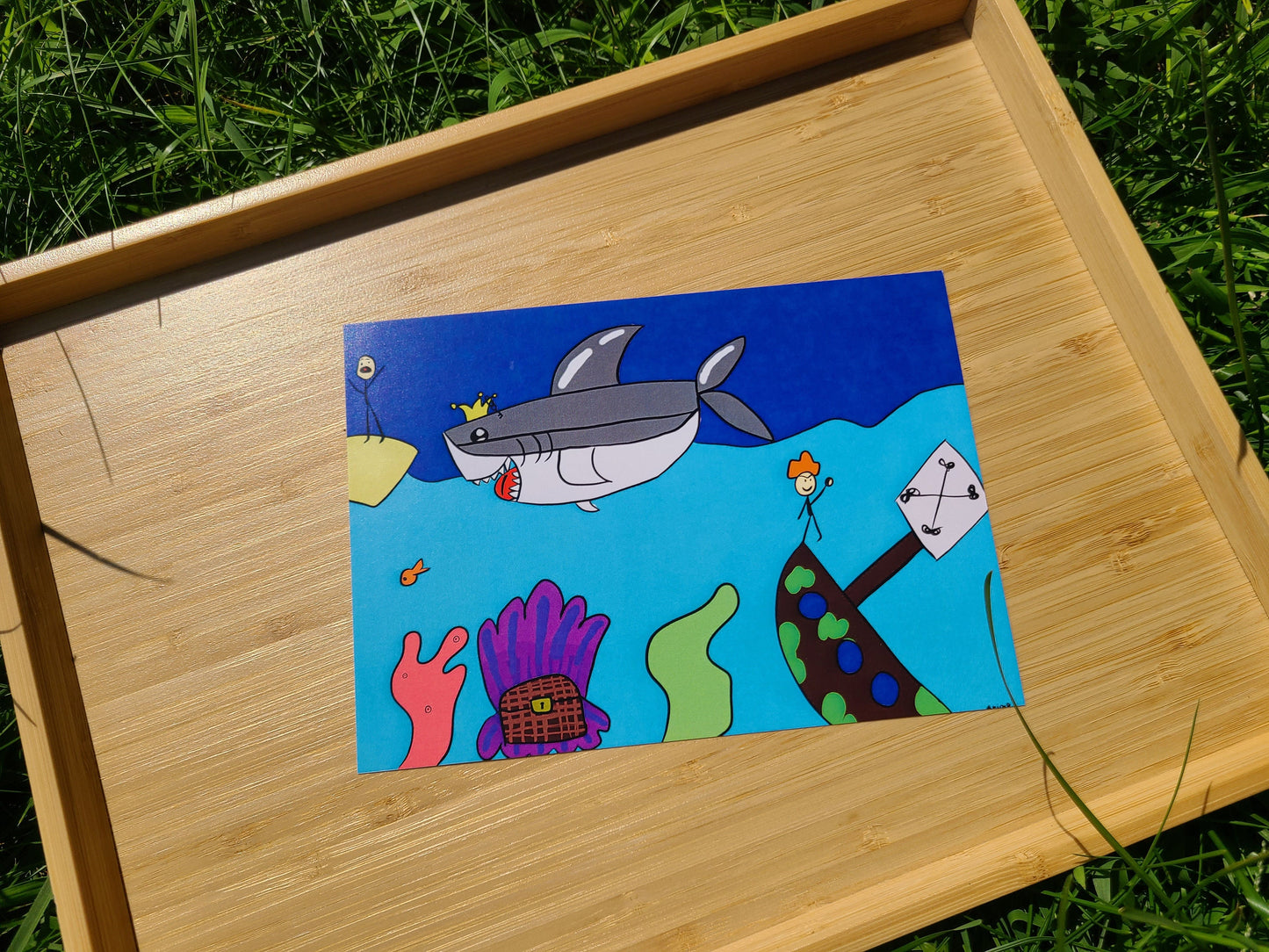 Pirate Theme Art Print 5x7in