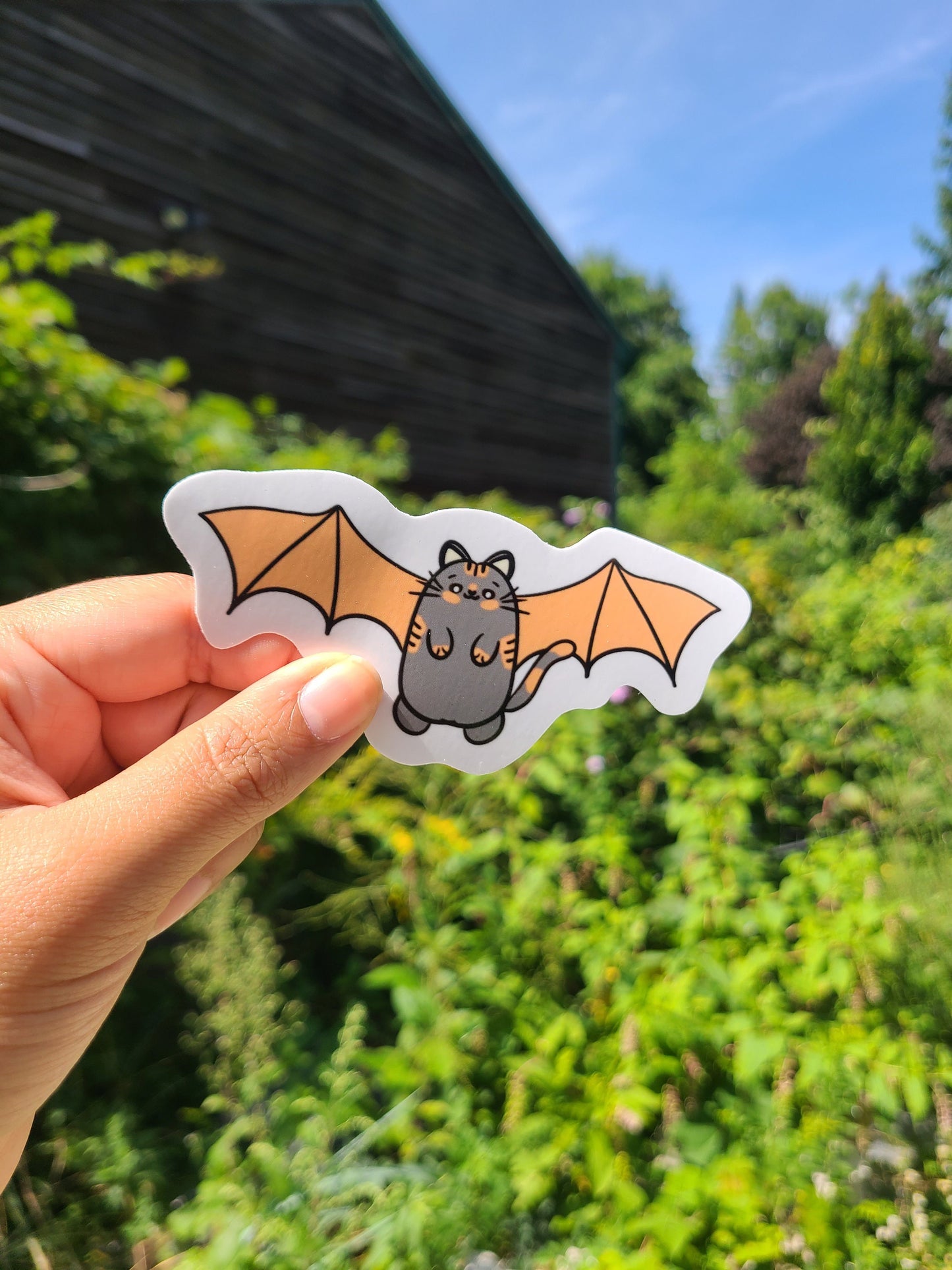 Kitty Bat Vinyl Sticker