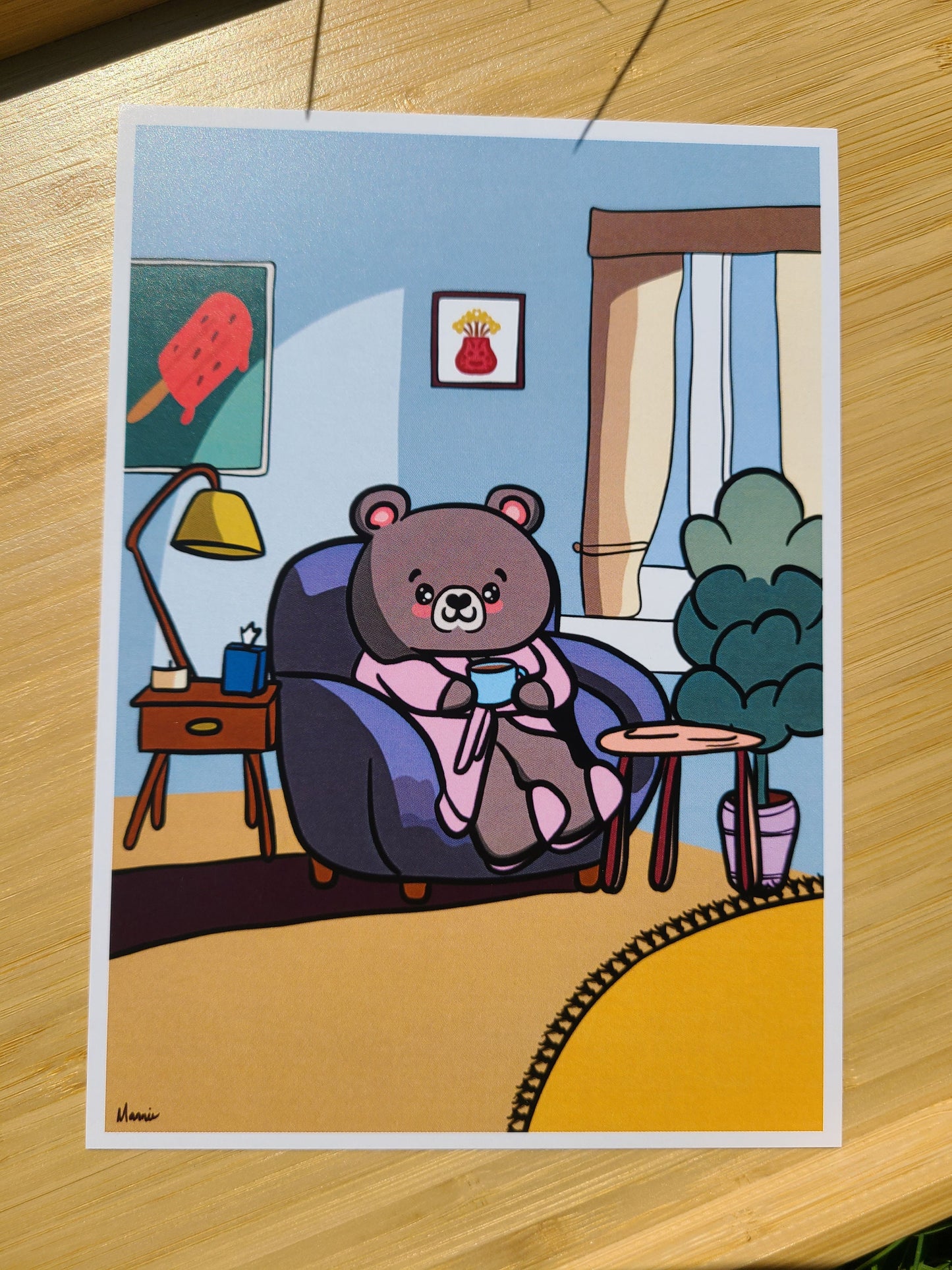 Sunday Morning Art Print 5x7in