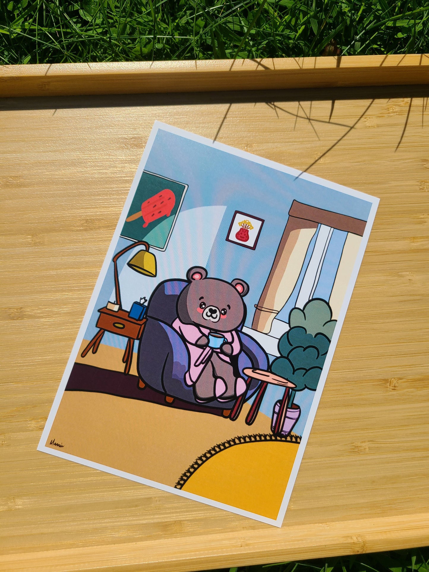 Sunday Morning Art Print 5x7in