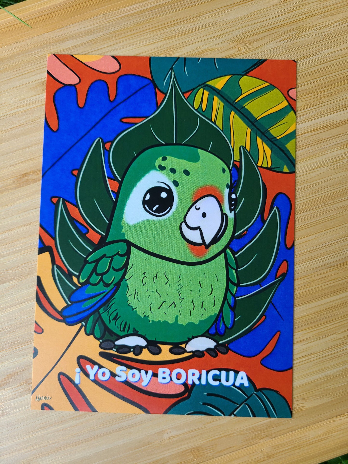 Puerto Rican Parrot - The Iguca Art Print 5x7in