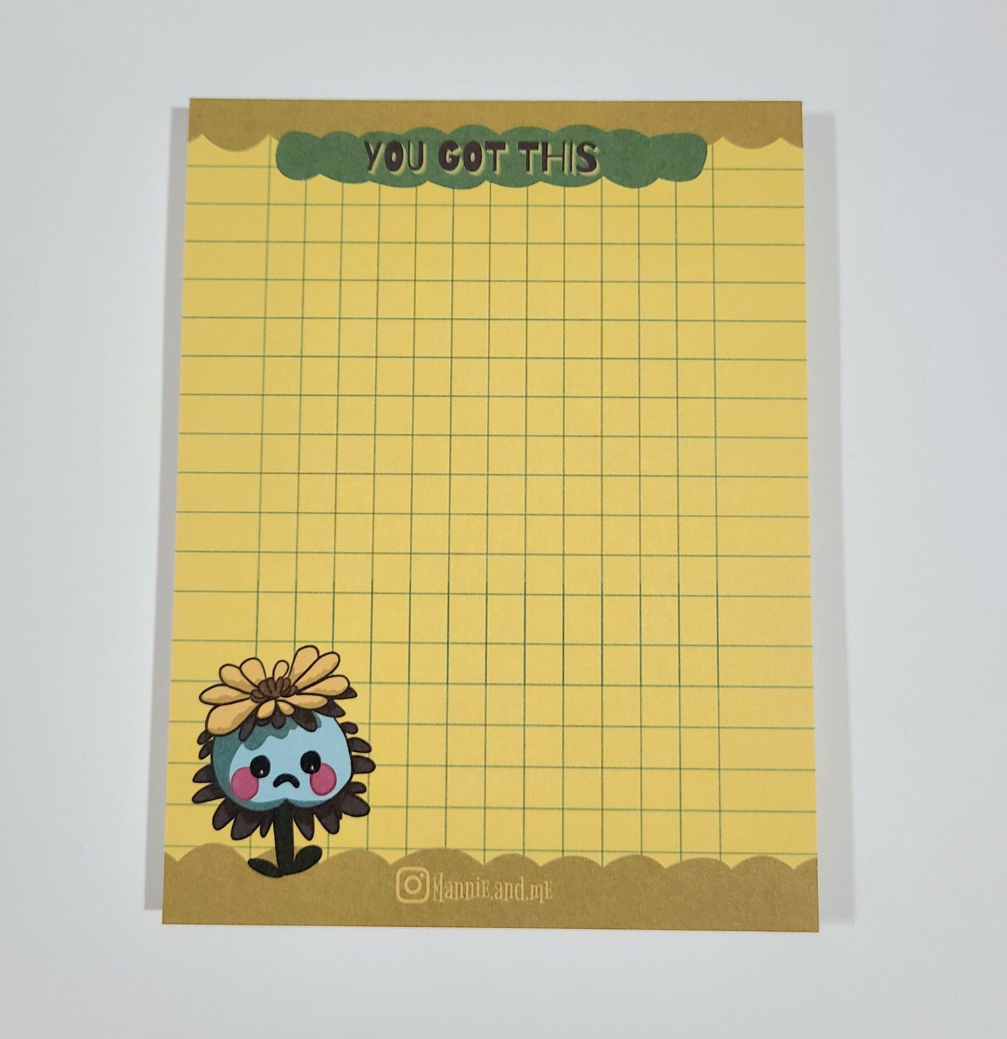 Melancholy Memo Pad - Grid Notepad