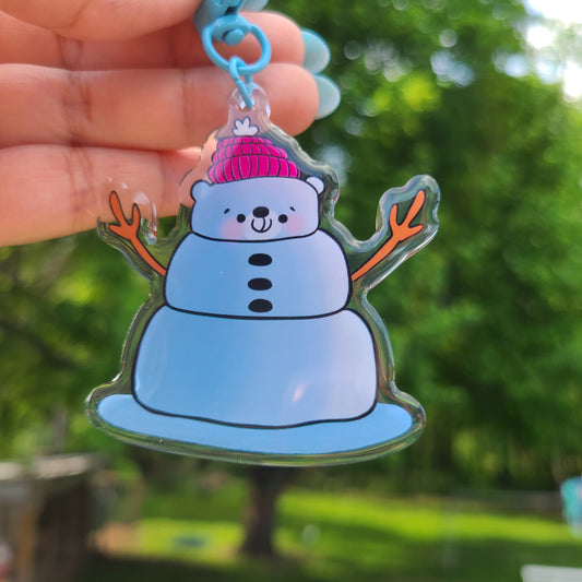 Snow Bear Keychain