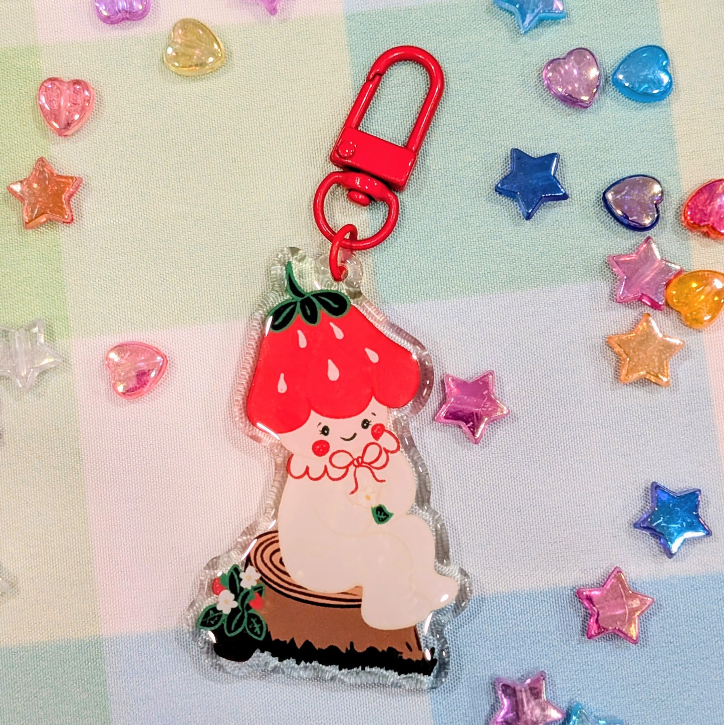 Forest Mushroom Keychain