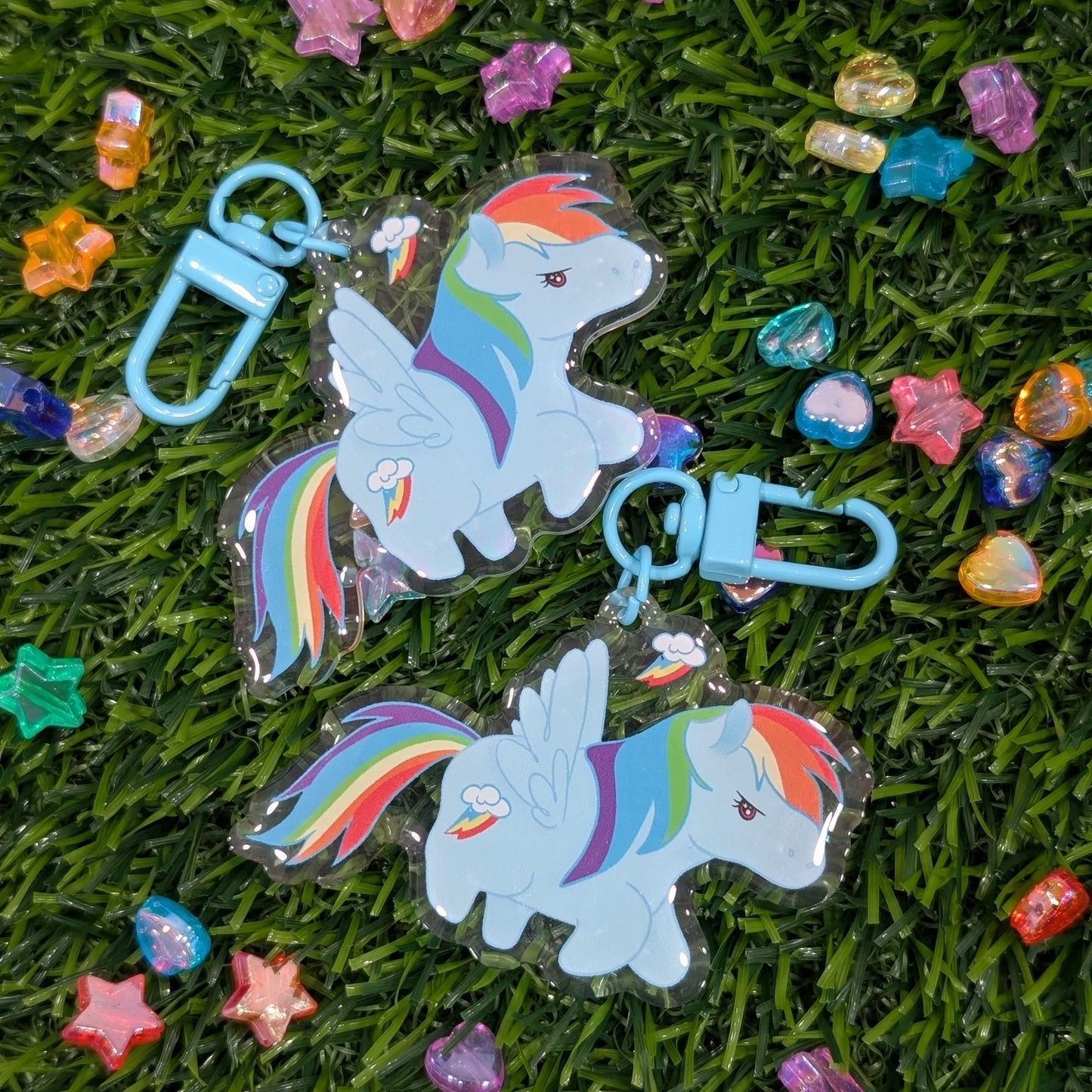 Rainbow Dash Keychain