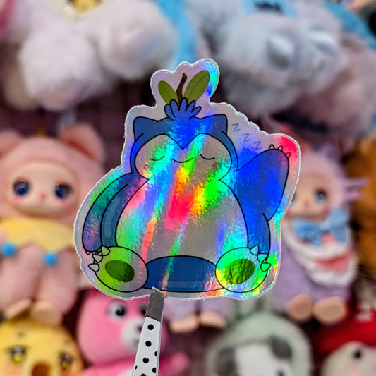 Snoring Blueberry Sticker